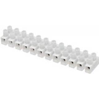 Klemmerække 2,5mm2 12-polet hvid