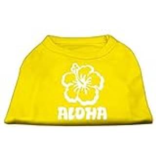 Aloha blomma skärmtryck skjorta gul lg