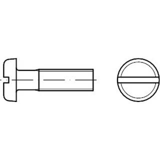 REYHER 000854100060016 Maskinskrue Ø6 mm, cylindrisk hoved, DIN 85A Ø6 x 16 mm, 1000-pak
