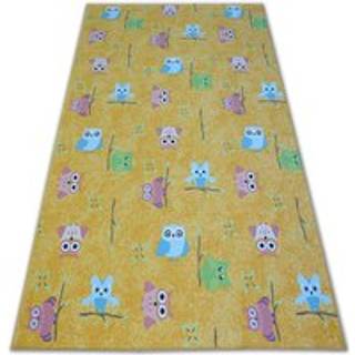 Tæppe til børn OWLS gul OWLS 100x150 cm