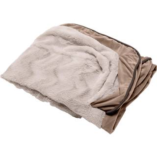 Furhaven Replacement Dog Bed Cover Perfect Comfort Plush & Velvet Waves Sofa-stil Machine Washable-Brownstone Jumbo (X-Large)