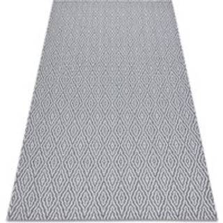 Tæppe CASA Økologisk, EKO SISAL Boho Roma22084 antracit / fløde, lavet af genbrugsbomuld 75x150 cm