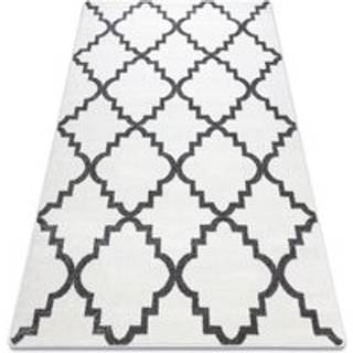 Tæppe SKETCH - F343 fløde/grå Marokkansk kløver trellis 80x150 cm