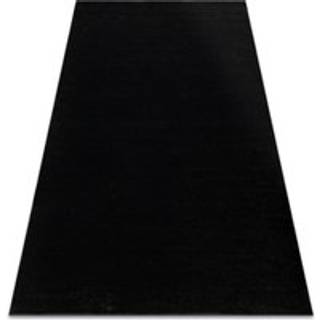 Tæppe SOFTY Enkelt, enfarvet sort 80x150 cm