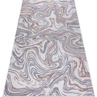 Sisaltæppe SISAL SION Bølger 2836 fladvævning ecru / blå / lyserød 80x150 cm