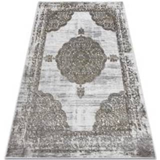 Tæppe LIRA E1468 Roset, strukturelt, moderne, glamour - grå / guld 80x150 cm