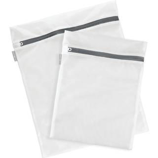 iDesign mesh vasket?jsposer med indbygget lynl?s til reng?ring af sarte ting - S?t med 2 1 mellemstor og 1 stor pose hvid