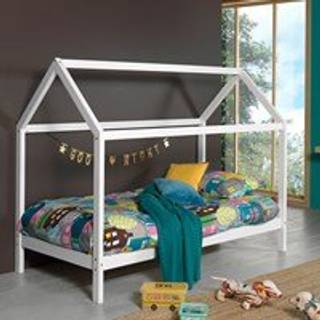 Husseng 90 x 200 cm – Dallas, hvid, massivt fyrretræ