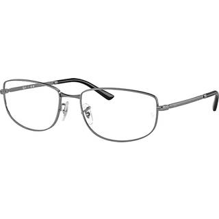 Ray - Ban Unisex RX3732V 2502 Optiske stel Metal Grå Transparent Geometrisk Normal