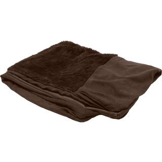 Furhaven erstatningssengebetrk til hunde i plys og ruskind i sofa-stil Maskinvaskbar - Espresso Jumbo Plus (XX-Large)