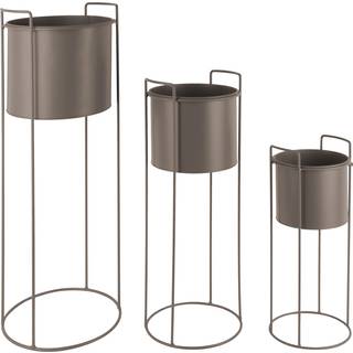 Blomsterkasser Essence sæt i metal mosgrøn