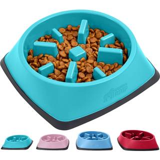 Gorilla greb 100% bpa gratis langsom feeder kat og hunde sk?l bremser k?ledyr spiser forhindrer overspisende hvalpetr?ning store sm? racer sjov p