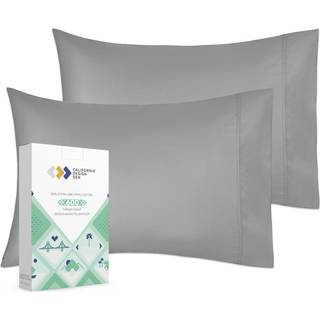 Californiens design den luksuri?st bl?d hotelkvalitet 600 tr?dt?lling 100% bomuldss?t med 2 tilf?lde spr?d og k?lig m?rkegr? pudebetr?k sager Sta