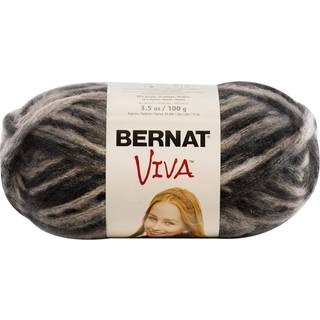 Bernat Viva Yarn 3.5 Ounce Black Single Ball