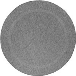 Relax Rund Udendørs tæppe Ensfarvet - Grå - 120x120 (Rund)