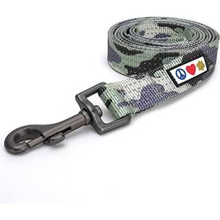 Pawtitas 6 ft Pet Puppy Leash - Reflekterende hundebånd med behagelig håndtag og tunge konstruktion - tilgængelig i 6 ft lille hund camo grå