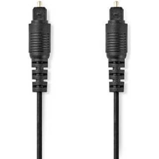 Nedis Optisk lydkabel | TosLink Male | TosLink Male | 10.0 m | Runde | PVC | Sort | Label