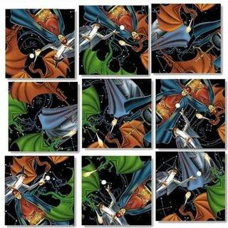 B Dazzle Wizard & Dragons Scramble Squares 9 stykker puslespil