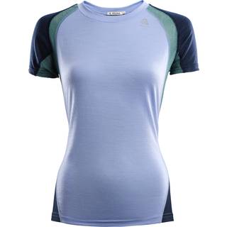 Aclima Women's LightWool Sports T-shirt Purple Impression/Navy Blazer/North Atlantic, Purple Impr/NavyBlazer/NorthAtlantic, XL