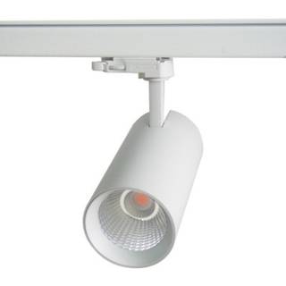 LEDlife hvid skinnespot 30W - 130lm/w, RA90, 3900lm, Flicker free, 3-faset - Kulør : Varm, Spredning : 60°