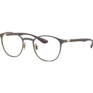 Ray-Ban RX6355 Asian Fit 3158 50 Briller Mænd Grå - Dark Grey on Gold - 50mm