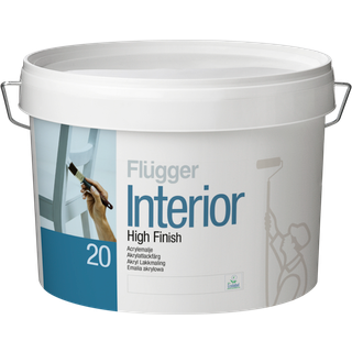 Træmaling - Interior High Finish 20 Flügger 0,38 L Råhvid S0500-N