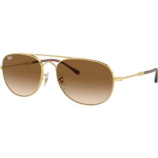 Ray - Ban Unisex RB3735 BAIN BRIDGE 001/51 Solbriller Metal Guld Brun Pilot Normal Skygge