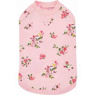 Blueberry Pet Girls Hundetr?je og h?ttetr?je i lyser?dt blomsterprint French Terry 14"""" medium