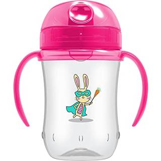 Dr. Browns milep?le bl?d tud sippy kop med h?ndtag - lyser?d - 9 oz - 9m+