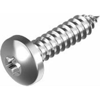 Monteringsskrue med ostehoved, Torx, rustfrit syrefast stål (A4 / AISI 316, marinklasse), Ø5.5 x 38 mm, 100-pak