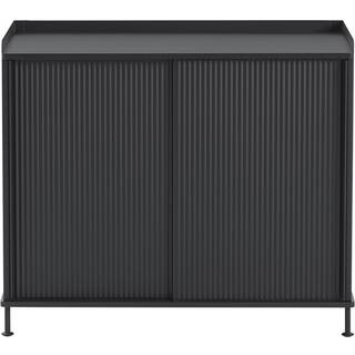 Muuto Enfold Skænk 45x124 Cm / Antracitgrå - Skænke og sideboards Stål Wire Sort - 83689