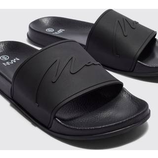 Mens Black Man Script Slider