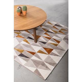 Andorra tæppe (4103-000 - Grå & Brun, B160 x L230 cm)