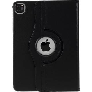 iPad Air 10.9-11" (2025-2020) / Pro 11" (2022-2018) Læder Cover m. 360 Graders Standerfunktion - Sort