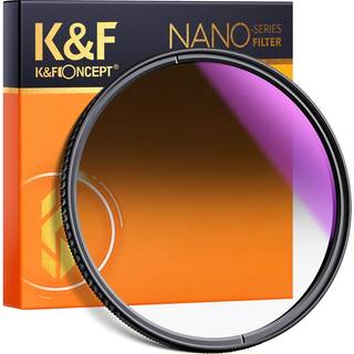 K&F Concept 72mm Soft GND8 (3 Stop) Objektivfilter Soft Graduated Neutral Density Filter med 28 flerlagsbel?gninger til kameralinse (Nano-X-serie