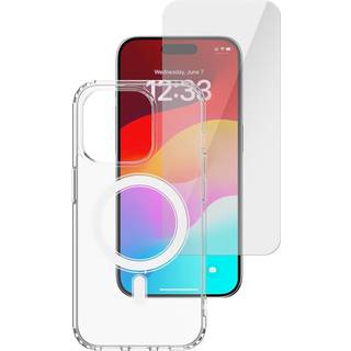 iPhone 15 4smarts 360° Premium Protection Set (MagSafe Bagside Cover + Skærmbeskyttelse)
