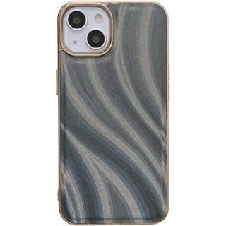 Abstract Series iPhone 14 Plus Dækket TPU Cover - Grå