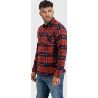 Vintage industries Sem Ternet Flannel Skjorte Orange