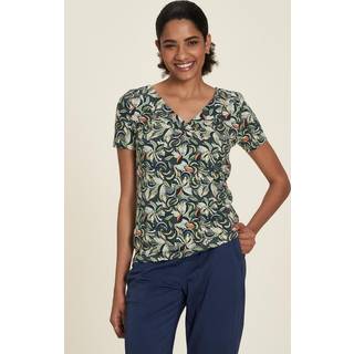Tranquillo Women's Jersey-Shirt mit V-Ausschnitt T-shirt Damer størrelse XS farve grå