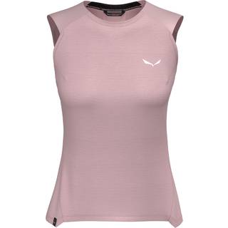 Salewa Women's Puez Alpine Merino Hybrid Tank Top Damer størrelse 40 farve pink