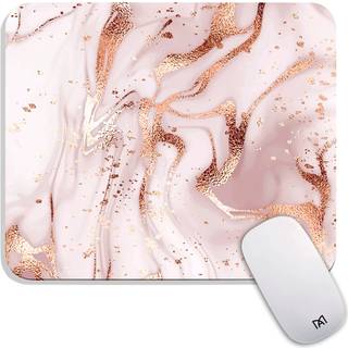 Armanza Square Mouse Pad Rose Gold Marmor Personaliseret premium-tekstureret brugerdefineret musem?tdesign vaskbar mousepad lycra klud ikke-skrid