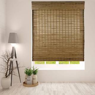 Arlo -persienner Sheer Bambus Romerske nuancer med valance - Dali Native 29.5 """" W x 60 """" H - Lysfiltrering af tr?dl?se persienner til indvendig