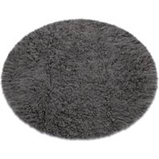FLOKATI VÆVET hjul grå cirkel 160 cm
