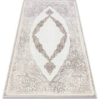 Tæppe CORE 8111 Pynt Vintage - strukturelt, to niveauer af fleece, beige 120x170 cm