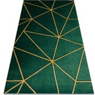 Tæppe EMERALD eksklusiv 1013 glamour, stilfuld geometrisk fløde / guld 120x170 cm