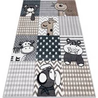 Tæppe FUN Pets til børn, zwierzęta grå 180x270 cm