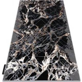 Tæppe DE LUXE moderne 629 Abstraktion - Strukturelle grå / guld 160x220 cm