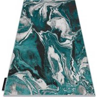 Moderne DE LUXE tæppe 622 Abstraktion - strukturel grøn / antracit 140x190 cm