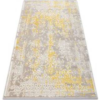 Tæppe CORE 3807 Pynt Vintage - strukturelt, to niveauer af fleece, beige / guld 80x150 cm