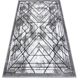 Tæppe moderne COZY Tico, geometrisk - Strukturelle, to niveauer af fleece grå 160x220 cm